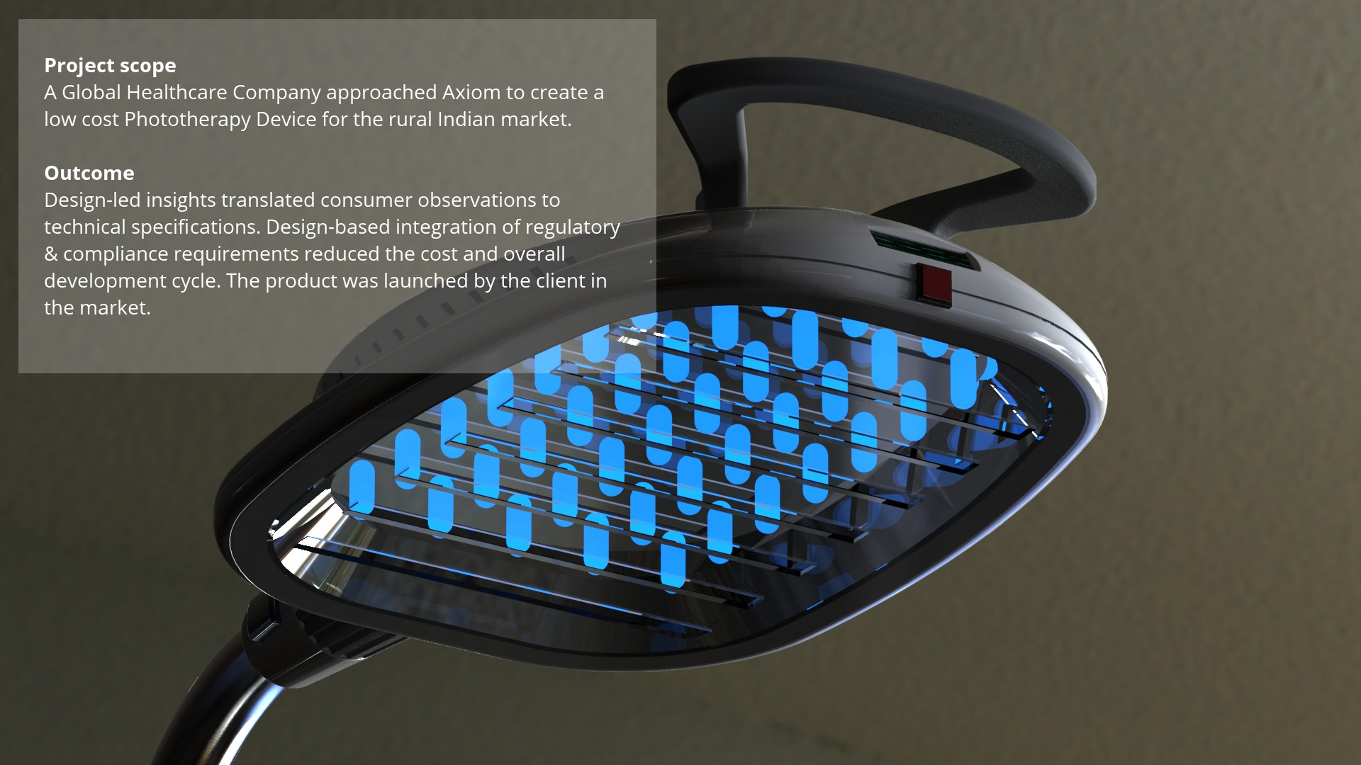 Axiom product development - Phototherapy device